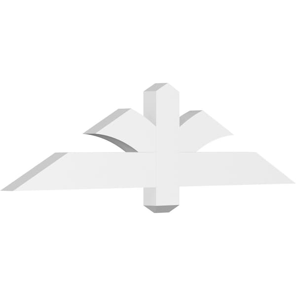 Ekena Millwork Redmond Architectural Grade PVC Gable Bracket, 48"W x 12"H x 2"D x 4"F, 6/12 Pitch GBP048X12X0204RED00 - main